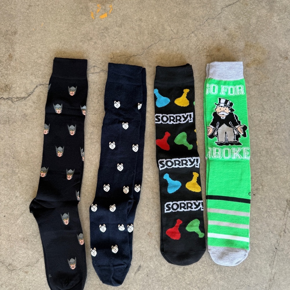 Colorful Men's Novelty Socks